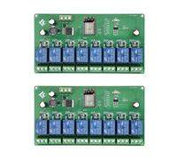 2X Module de Relais ESP8266 WIFI 8 Canaux Carte de DéVeloppement ESP-12F Alimentation Module WIFI Sans Fil 5 V / 7-28 V