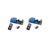 2X Module de Relais Unique à Télécommande Infrarouge, Module Utilitaire Portable Multifonctionnel et Pratique à Taraudage Autobloquant