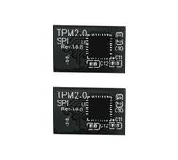 2X Module de Sécurité de Cryptage TPM 2.0 Carte à Distance Module de Sécurité SPI TPM2.0 à 14 Broches pour Carte Mère ASROCK