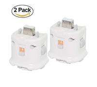 2x Motion Plus Adaptateur Pour Nintendo Wii Remote Blanc