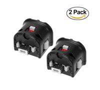 2x Motion Plus Adaptateur Pour Nintendo Wii Remote Noir