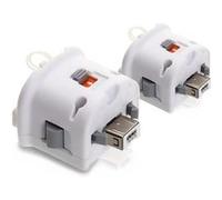 2X Motion Plus Adaptateur avec housse de protection pour NINTENDO Wii Remote Blanc