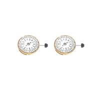 2X Mouvement de Montre Couronne à Double Calendrier à 3 Mouvements MéCaniques pour PièCes de RéParation de Mouvement de Montre MIYOTA 8205 (Or)