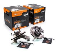 2x Moyeu Support Broche D+G pour VW TRANSIT (Conduite Avant,DISQUES-280mm)