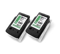 2X Müller Printware Cartouches Jet d'encre pour Canon MX 375 395 435 454 455 475 515 524 525 535 remplace PG540XL BK