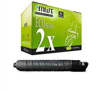 2X MWT Printer Cartouches Compatible pour Ricoh MP C3002AD C3502 C3502AD remplace 841651 842016 Noir