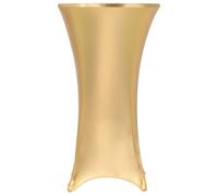 2x Nappe de Table Extensible 80 cm Doré Décoration de Table Mariage vidaXL