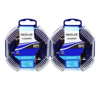 2X NEOLUX H1 Lumière Bleue 55W 12V P14.5s Ampoule DUO-Box