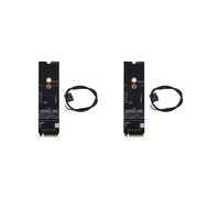 2X NGFF M.2 A E Key Slot Vers M.2M Key PCIe PCI-Express WiFi Card Adapter NVMe Wireless LAN Card Adapter