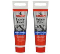 2x Nigrin Graisse Pôles Batterie Contact Protection 100 g, Tube