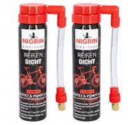 2X Nigrin Spray Réparateur De Pneu Pour Vélo D'étanchéité Kit De Réparation