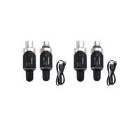 2X Nouveau Convertisseur de Microphone Émetteur et Récepteur XLR Sans Fil UHF U801 Microphone Sans Fil pour Interview en Direct/Studio