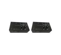 2X Nouveau PréAmplificateur de Casque MA400, PréAmplificateur de Microphone, Sorties Casque Audio 6,35 mm et 3,5 Mm, MéLangeur, Prise UE