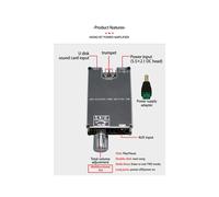 2X Nouveau ZK-1001B Mono 100W 5.1 Module D'Amplificateur de Puissance Audio DC7-24V Puce D'Amplificateur de Puissance TPA3116 avec TWS