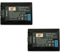 2X NP-FH50 de Remplacement Li-ION Batterie pour Sony DSLR-A230,DSLR-A290,DSLR-A330,DSLR-A380,DSLR-A390,DSC-HX1,DSC-HX100V,DSC-HX200V,HDR-TG5V