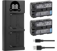 2X NP-FM55H FM50 Batteries et Chargeur USB pour Sony NP-FM30 DSC-R1 DSC-F828 DSC-F717 DSC-F707 MVC-CD250 HDR-HC1 DCR-DVD301 DCR-DVD101 Appareil Photo