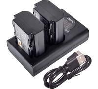 2X NP-FZ100 Rechange Batterie + Dual USB Charger avec écran LCD Compatible pour FZ100 et Sony FX30, a1, A7R3, A7R III, ¿7R III, ¿7R3