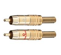 4x Original Oehlbach Fiche Cinch CJG 51 RCA Audio Câble Jusqu’à 5,5 mm