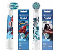 2x Oral-B Kids Disney Star Wars Spiderman Tête
