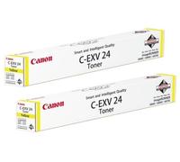 2x Original Canon Cartouche D'Encre 2450B002 C-Exv 24 Jaune pour Ir 5880 6880