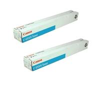 2x Original Canon Cartouche D'Encre 8641A002 C-Exv 9 Cyan Ir 3100C 3170C 2570C