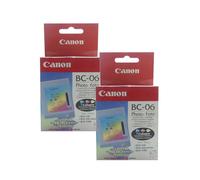 2x Original Canon Fotodruckkopf BC-06 Photo Couleur pour Bjc 240 250 1000
