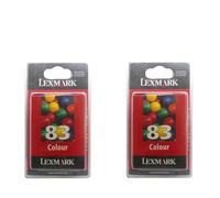 2x Original Lexmark Encre Cartouche 83 pour X5100 X5130 X5150 X5190 6100 Z55 65