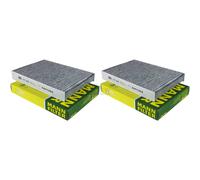 2x Original MANN-FILTER Filtre à Charbon Activé Pollen D'Habitacle CUK 2945