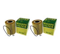 2X Original MANN-FILTER Filtre À Huile HU 1381 X Oil Filter