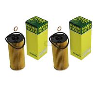 2X Original MANN-FILTER Filtre À Huile HU 6004 X Oil Filter
