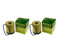 2X Original MANN-FILTER Filtre À Huile HU 611/1 X Oil Filter