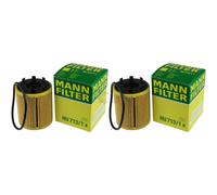 2X Original MANN-FILTER Filtre À Huile HU 713/1 X Oil Filter