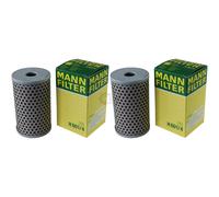 2X Original MANN-FILTER Filtre Hydraulique Pour Direction H 601/4