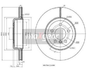 2X Original MAXGEAR Disque De Frein 19-3235 Pour BMW