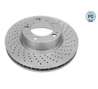 2X Original MEYLE Disque De Frein 483 521 0003/PD Pour Porsche