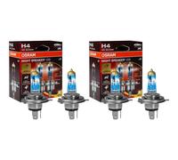 2X OSRAM DUOPACK H4 NIGHT BREAKER 220 Halogène Jusqu'à +220% Modèle 2024/25