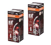 2X OSRAM H3 TRUCKSTAR PRO NEXT GEN Jusqu'à +100% 70W 24V PK22S Ampoule Auto