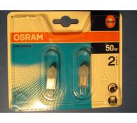 2X OSRAM Halogen HALOSTAR Standard 64440 F 50W GY6,35 12V Dimmable MATT Dépoli