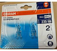 2x OSRAM Lampe Halogène à Douille G9 20W 230V 235Lm 2000h