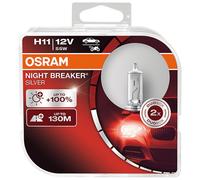 2x OSRAM NIGHT BREAKER SILVER H11 Ampoule feu de route 12V 55W PGJ19-2 Feu de