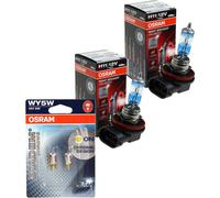 2X OSRAM NIGHT BREAKER UNLIMITED H11 110% Diadème Chrome WY5W Ampoule Lampe