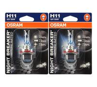 2x Osram Nuit Breaker Illimité H11 12V 55W Douille / Culot PGj19-2