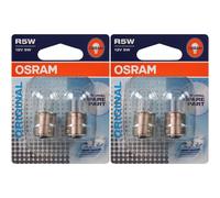 OSRAM Original 12V R5W lampes halogènes auxiliaires 5007-02B en double blister, orange
