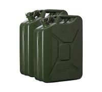 2x Oxid7 Metallkanister Métal Jerrycan Bidon de Combustible Vert Olive 20 L