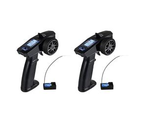 2X P32 Course Turbo 91803G-C 2.4G 4CH VT SystèMe LCD Affichage émetteur Radio Télécommande avec Récepteur pour Bateau de Voiture Télécommande