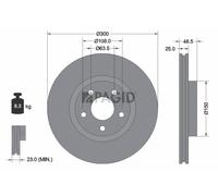 2x PAGID Disque Aéré Internement Ø300mm pour Ford Kuga II DM2 C-Max Dxa / CB7