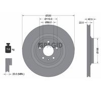 2x PAGID Disque De Frein Avant Ventilé Ø330mm Pour Audi A6 Allroad 4FH C6 4F5