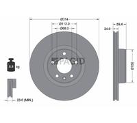 2x PAGID Disque De Frein Extérieur Ventilé Ø314mm Pour Audi A6 Avant 4F5 C6 4F2