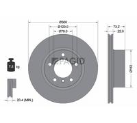 2x PAGID Disque De Frein Intérieur Aéré Ø300mm Pour BMW 3 Touring F31