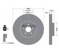 2x PAGID Disque De Frein Intérieurement Aéré Ø360mm Pour Audi A6 4F2 C6 A8 4E